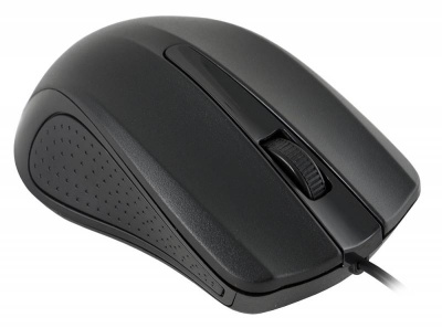Мышь Оклик 225M черный оптическая (1200dpi) USB (2but)