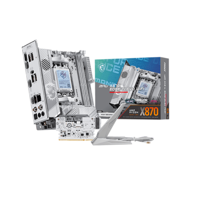 Материнская плата MSI MPG X870I EDGE TI EVO WIFI X870, AM5, 2*DDR5, 1*PCIEx16, 1*M.2, 2*TypeC, 5*USB3.2Gen2, 2*USB3.2Gen1, 2*USB2.0, 2*SATA3.0, 5G, 2*Type-C(DP), HDMI, ITX, RTL