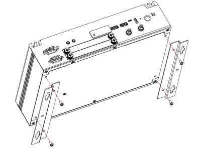 Крепление 881606302A0E / E29R129103, комплект для монтажа на стену для eBOX630-528