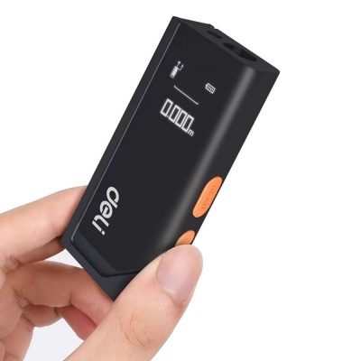 Deli Лазерный дальномер "Home Series Black" Deli DL331150  диапазон измерений 0,05~50м, точность измерения ±3мм, 370 мАч, OLED дисплей, Type-C, вес 48 грамм, эксклюзивный дизайн