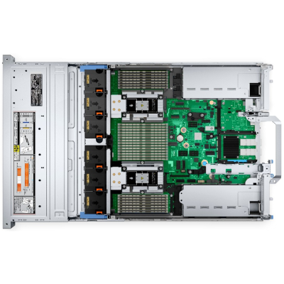Сервер DELL PowerEdge R7625, 2 x AMD EPYC 9654, 2x1920GB SATA SSD, 1x960GB SATA SSD, PERC H755, 2x10/25G SFP+ B57414, Idrac9 Ent, Rail Kit