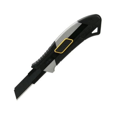 Нож Deli Технический нож Deli DL4256 18мм, корпус из алюминиевого сплава, прорезиненная рукоятка