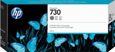 Картридж струйный HP 730 P2V72A серый (400мл) для HP DJ T1700
