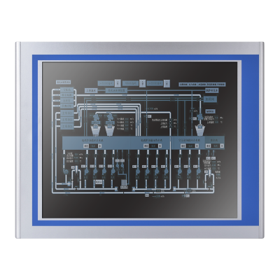 Безвентиляторный промышленный панельный компьютер Nodka TPC6000-A173-T-C2-J6412-8G. Дисплей 17" с резистивным сенсорным экраном. Пылевлагозащита по передней панели IP65. Процессор Intel Celeron J6412 2.0GHz CPU/8GB DDR4 RAM/mSATA +2.5'' SATA SSD/2*RS232 и