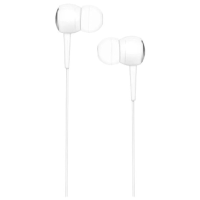 HOCO M19/ Наушники + микрофон/ Кнопка ответа/ 1.2м/ 3.5 mm jack/ White