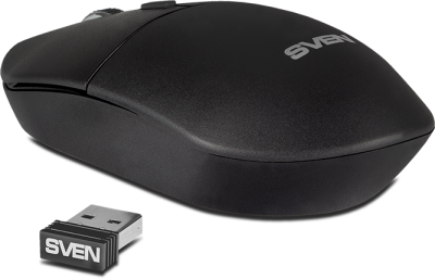 Беспроводная мышь SVEN RX-515SW чёрная (2,4 GHz, 3+1кн. бесш. кн., 800-1600DPI, блист) Sven RX-515SW (SV-019969)